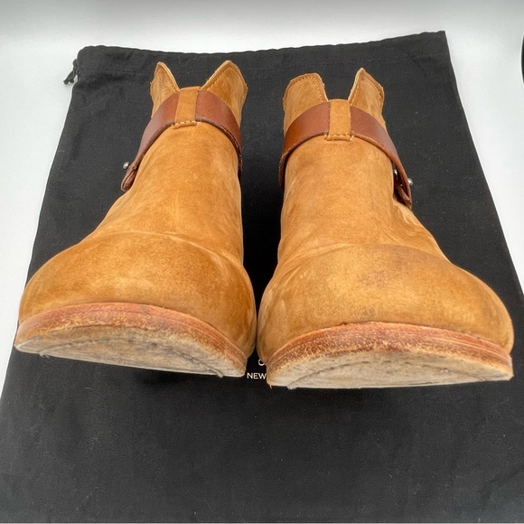 RAG & BONE | Nubuck Camel Suede Ankle ‘Harrow Bootie’ | US 9 / EU 39 - Picture 12 of 15